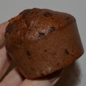Schoko-Muffins, mit Nashi Birne
